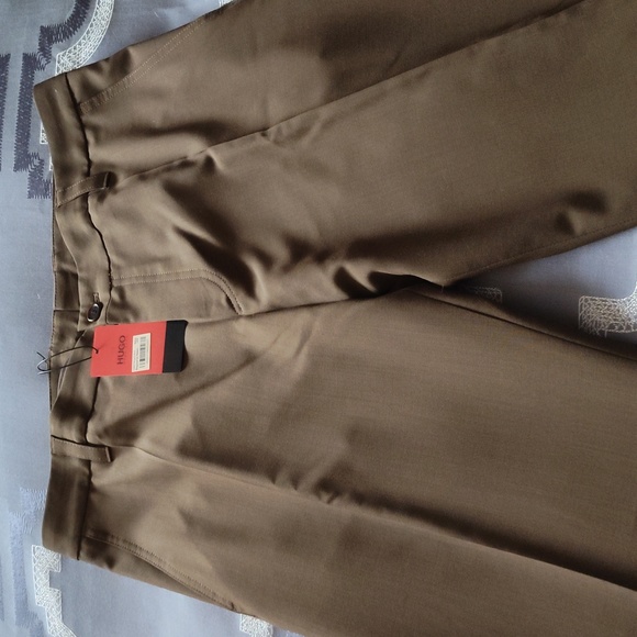 HUGO Halm Olive Green Dress Pant 34R - Picture 5 of 6